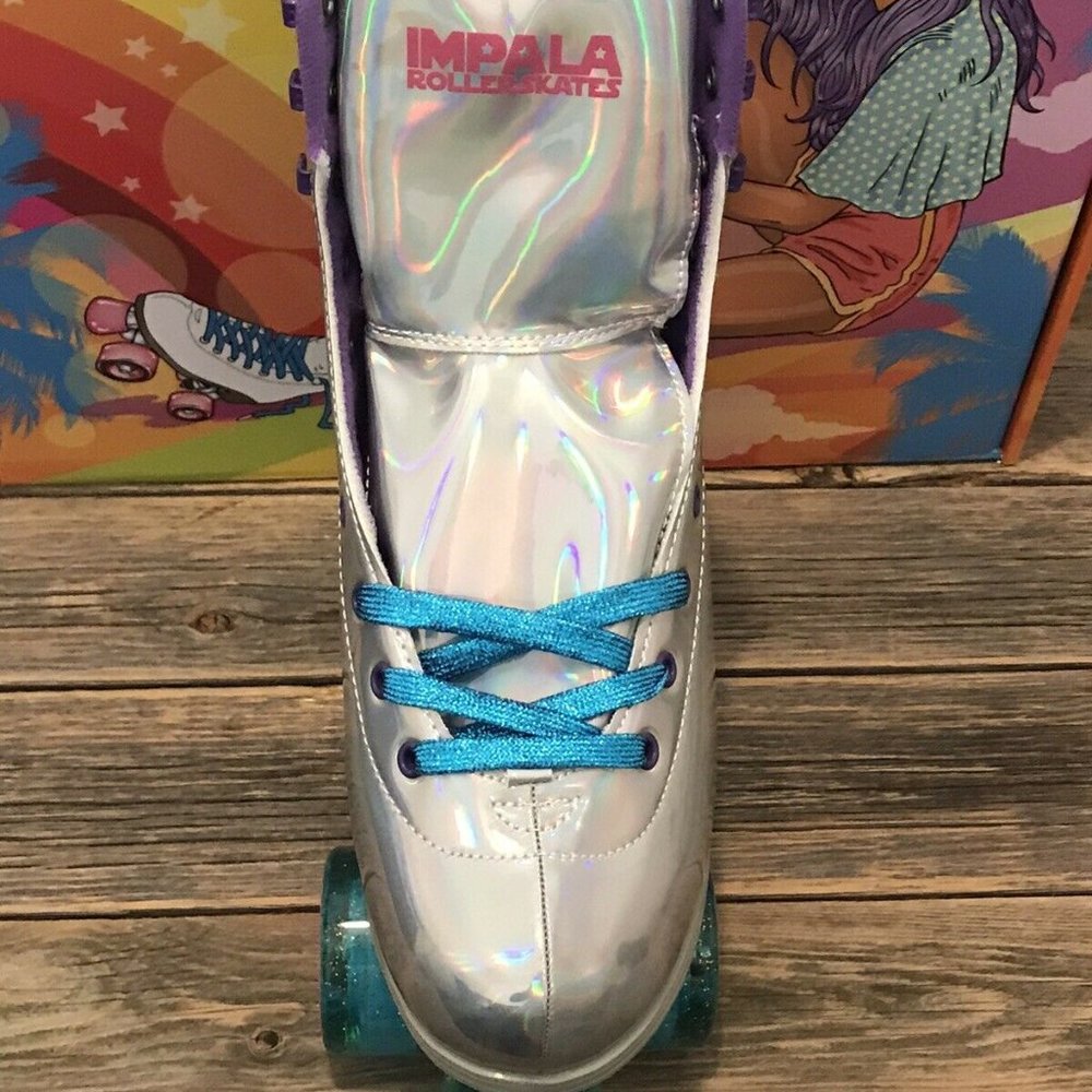 Impala Holographic Quad Roller Skates WMS SZ 10 - Picture 7 of 10